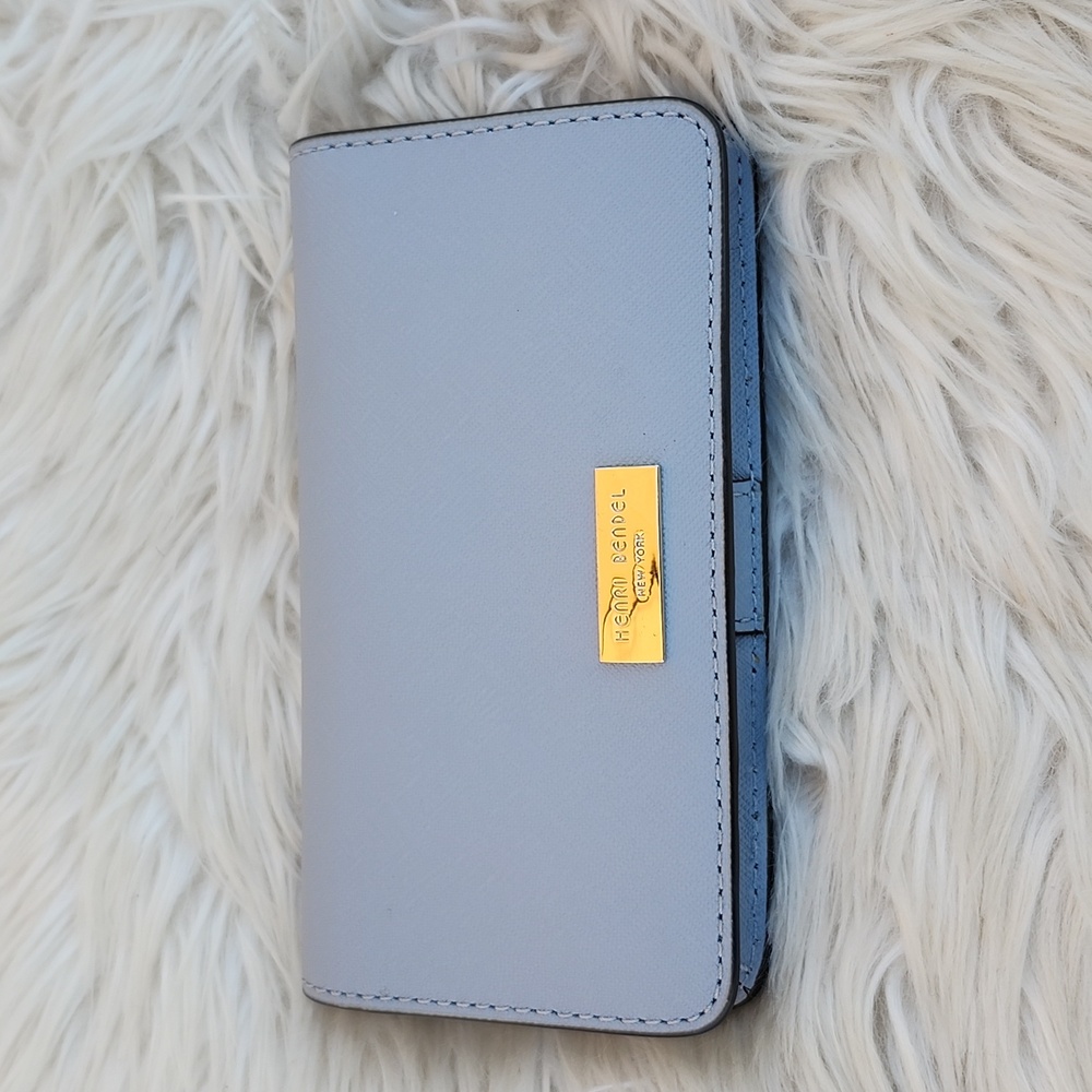 HENRI BENDEL LEATHER WALLET/PHONE CASE - Picture 9 of 10